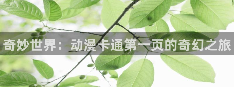 58动漫网官方下载：奇妙世界：动漫卡通第一页的奇幻之旅