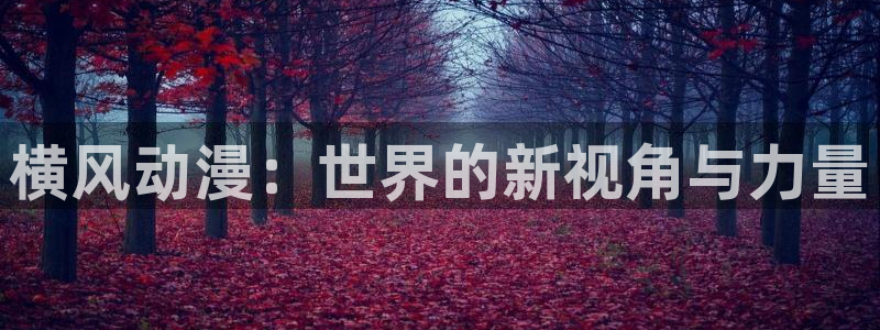 58动漫网官方下载：横风动漫：世界的新视角与力量
